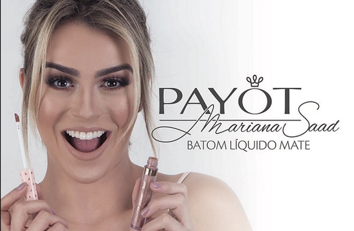 PODEROSA: Payot lança linha Mariana Saad de batons líquidos