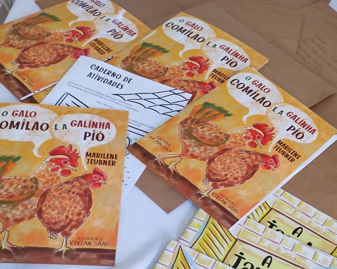 DICA DE LEITURA: escritora Marilene Taubner lançará o livro “O galo comilão e a galinha Pió”