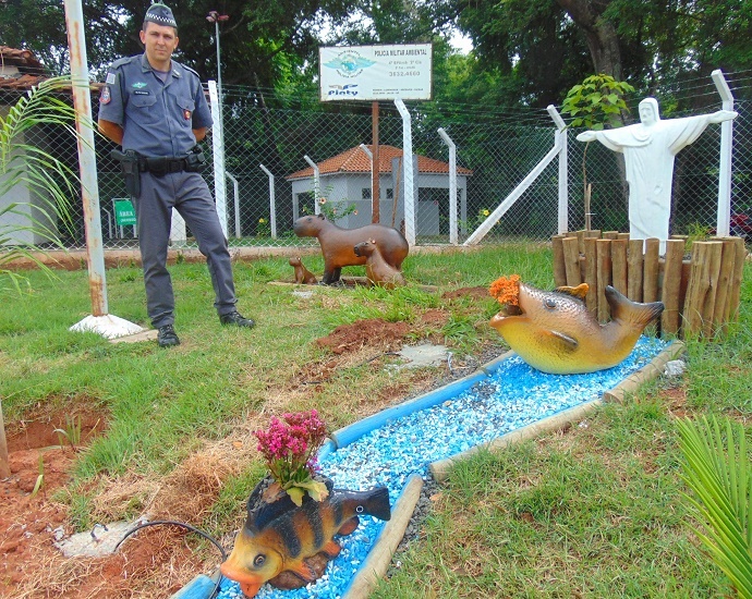 QUE LEGAL: Iniciativa do cabo Rondon vira atração para crianças na sede Polícia Ambiental de Jales
